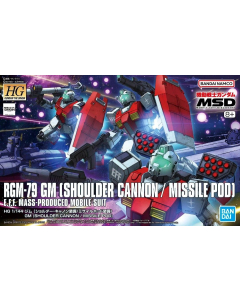 Bandai HG GTO 1/144 GM (Shoulder Cannon / Missile Pod)