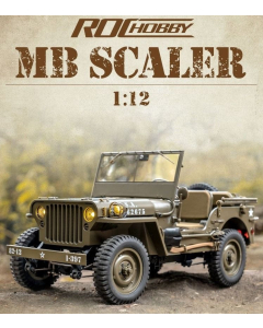 FMS ROC Hobby 1/12 1941 Willys Jeep MB Scaler RTR